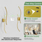 YANSUN 2-Pack Dual Wave Wall Lights, LED Built-in, 5W, 2700K-6000K, Remote Control, U.S. Two-Prong Plug, Type-C USB