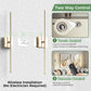 YANSUN 2-Pack LED Indoor Wall Sconce Brushed Nickel Linear Wall Light Remote Control Dimmable 3000K Warm White Modern Fixture