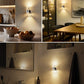 YANSUN 2-Pack Plug-in Dusk-to-Dawn Night Lights, Warm Glow 2700K, Sliding Dimmable, Wall Light Style, US 3-Prong Plug