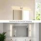 YANSUN 48 in Modern LED Vanity Light with Bubble Acrylic Diffuser, Sand Nickel Finish, Integrated LED, 3CCT Dimmable