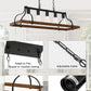 YANSUN 5-Light Island Pendant Light, Brown Metal Frame, Non-Integrated Design, Bulbs Not Included