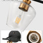 YANSUN 22 in. Black and Gold 3-Light Vanity Light with Clear Glass Shade for Vanity Powder Room Dressing Room