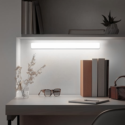 YANSUN 23.6 in. Modern 1-Light 24W LED Vanity Light, White Bathroom Mirror Light with Integrated LED, Cool White 6000K,