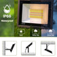 YANSUN 2-Pack Outdoor Flood Lights with Dusk to Dawn Sensor & Multi-Color, IP66 Waterproof