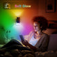 YANSUN 1-Watt Integrated LED Color Changing Plug-In  Light Sensor Night Light, RGB, Dimmable 2-Pack for Bedroom or Hallway