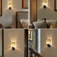 YANSUN 1-Pack 1W Plug-In Dimmable Night Light with Fabric Shade, Warm 2700K LED, Slide Dimmer, US 3-Prong Plug ???¡ì?C Black Base & Copper Finish Accent