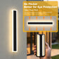 YANSUN 23.6 in. 1-Light Black Modern Integrated LED Outdoor Wall Light, Waterproof Porch Lantern Sconce for Garden or Patio