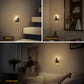 YANSUN 2-Pack Plug in Dusk to Dawn Night Light 1W Dimmable 3000K Black Acrylic Crystal Style Night Lamp