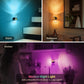 YANSUN 1W Plug-in Light Control Night Light, 3D Engraved Cupid & Gold Ring Design, RGB + 2700K, Adjustable Brightness, Black & Copper Finish