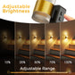 YANSUN 1-Watt Integrated LED Plug-In Night Light, Amber 2700K, Frosted Acrylic Cylinder, Five-Step Dimming, Dusk to Dawn 1-Pack