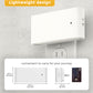 YANSUN 2-Pack 1W Plug-in Wall Night Lights, White Horizontal, Warm White 3000K, Up & Down Lighting, Dimmable
