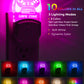 YANSUN 1-Pack 0.5W Plug-in Night Light with Light Sensor, RGB & 3000K Warm Light, Color Changing, Memory Function, White Acrylic, US Plug