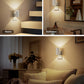 YANSUN 2-Pack Plug-in Dusk to Dawn Night Light, 1W Dimmable LED Wall Style Night Lamp, 3000K Warm Light, White Cylinder Design, US Plug