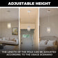 YANSUN Modern 3-Light Pendant Lighting Set, White Chrome Twisted Cylinder Aluminum Ceiling Lights 6.3in, E26 Base Indoor Kitchen Island Hanging Fixture 110-120V