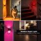 YANSUN 1-Watt Color Changing Integrated LED Semi-Crescent Wall-Like Night Light, Button Adjustable, Light Sensor, 2-Pack