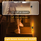 YANSUN 1-Watt Plug-in Integrated LED Night Light with Dusk-to-Dawn Sensor, Up & Down Glow, Amber 2000K, Black, 2-Pack