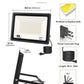 YANSUN 2-Pack High Lumen Outdoor Flood Light with Dusk to Dawn Sensor, IP66 Waterproof, 7024 Lm