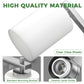 YANSUN 24 in. 4-Light Nickel Bathroom Vanity Light with Cylinder Frosted Glass Shade for Powder Room or Dressing Room