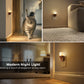YANSUN 2-Pack 1W Plug-In Dusk to Dawn Candle Night Light, Warm 2700K LED, Wood-Grain Plastic Housing, Slide Dimmer, US 2-Prong Plug