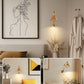YANSUN 13 in. 1-Light Modern Adjustable Gold Wall Sconce with Swing Arm, Plug-In Vintage Task Light for Living Room