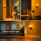 YANSUN 2-Pack 1W Plug-in Night Light with Amber 1600K, Dusk to Dawn Sensor, Slide Dimmer, Wood Grain Finish