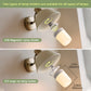 YANSUN Set of 2 Cabinet Lights with Cylindrical Plastic Housing, White, 1.5W, RGBCW, E27/E12 Sockets