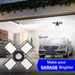 YANSUN LED Garage Light 4 Panel E26, 8000LM 6000K Deformable Ceiling Light, 38W High Brightness Shop Light for Garage Basement Workshop