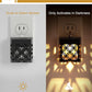 YANSUN 0.5-Watt Integrated LED Dimmable Plug-In Night Light, Warm 3000K, Dusk to Dawn, 4-Pack