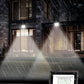 YANSUN 2-Pack Graphene LED Flood Light, Plug-in Motion Sensor, 50W 2300LM, 6000K White Light, IP65 Outdoor Security Floodlight