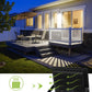 YANSUN 2-Pack Graphene LED Flood Light, Plug-in Motion Sensor, 50W 2300LM, 6000K White Light, IP65 Outdoor Security Floodlight