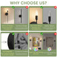 YANSUN 2-Pack Candle Style Wall Light, E12 Socket, Non-Integrated Light Source, 3000K, Remote & Touch Control