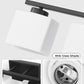 YANSUN 31 in. 4 Light Matte Black Vanity Light for Vanity Powder Room Dressing Room with White Glass Shades