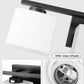 YANSUN 22 in. 3 Light Matte Black Vanity Light for Bathroom Bedroom Living Room with White Shades