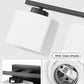 YANSUN 40 in. 5 Light Matte Black Vanity Light with White Glass Shades for Bathroom and No Bulbs Included