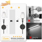 YANSUN 2-Pack Floral Art Glass Black LED Wall Sconce RGBCW Remote Control Remote Timer Dimmable Wall Light for Living Room
