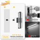 YANSUN 5 in. 2-Pack Black Square Integrated LED Vanity Light with Remote, Dimmable Modern Wall Sconce for Bedroom or Hallway