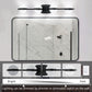 YANSUN 30"Black LED Bathroom Vanity Light with Crystal Sand Acrylic Shades, 4-Ligh Decorative WallLighting Fixturefor Bathroom Vanity Mirror