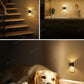 YANSUN 2-Pack 1W Half-Arc Plug-in Night Light Black Dimmable Warm 3000K