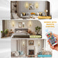 YANSUN Set of 2 Fabric Shade Wall Sconces with Adjustable Lighting, Brushed Copper Finish, 27-Inch Height, Modern Design