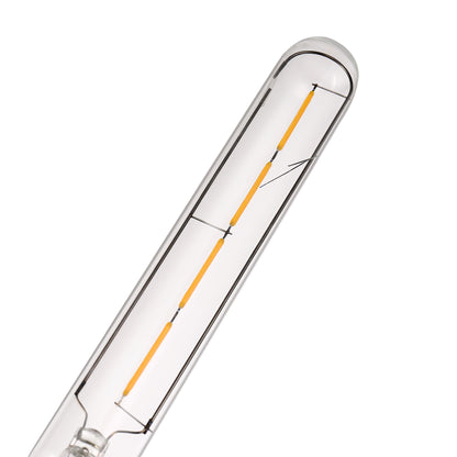 T30 LED Tubular Bulb,Vintage Filament Design, 4W (40W Equivalent), Warm White 2700K, Dimmable, E26 Base, (4-Pack)