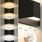 YANSUN Wall-Mounted Triangle Wall Sconce with Wall Switch & 5 CCT Adjustable, No Bulbs Included