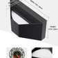 YANSUN Wall-Mounted Triangle Wall Sconce with Wall Switch & 5 CCT Adjustable, No Bulbs Included