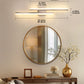 YANSUN 2-Light Minimalist Nickel LED Wall Sconce with Frosted Acrylic Shade, Modern Accent Light for Powder Room
