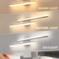 YANSUN 2-Light Minimalist Nickel LED Wall Sconce with Frosted Acrylic Shade, Modern Accent Light for Powder Room