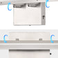 YANSUN 24-Watt 1-Light Nickel Integrated LED Vanity Light, 48 in. Modern Adjustable Wall Sconce for Bathroom or Various