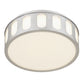 YANSUN 11.25in Brushed Nickel LED Flush Mount Ceiling Light Modern Low Profile Ceiling Fixture Energy Efficient Indoor Lighting