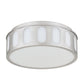 YANSUN 11.25in Brushed Nickel LED Flush Mount Ceiling Light Modern Low Profile Ceiling Fixture Energy Efficient Indoor Lighting