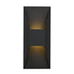 YANSUN 12in Black LED Wall Sconce 14W 595LM 3CCT Dimmable Modern Steel Wall Light Sand Blast Acrylic cETLus Certified