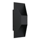 YANSUN 12in Black LED Wall Sconce 14W 595LM 3CCT Dimmable Modern Steel Wall Light Sand Blast Acrylic cETLus Certified
