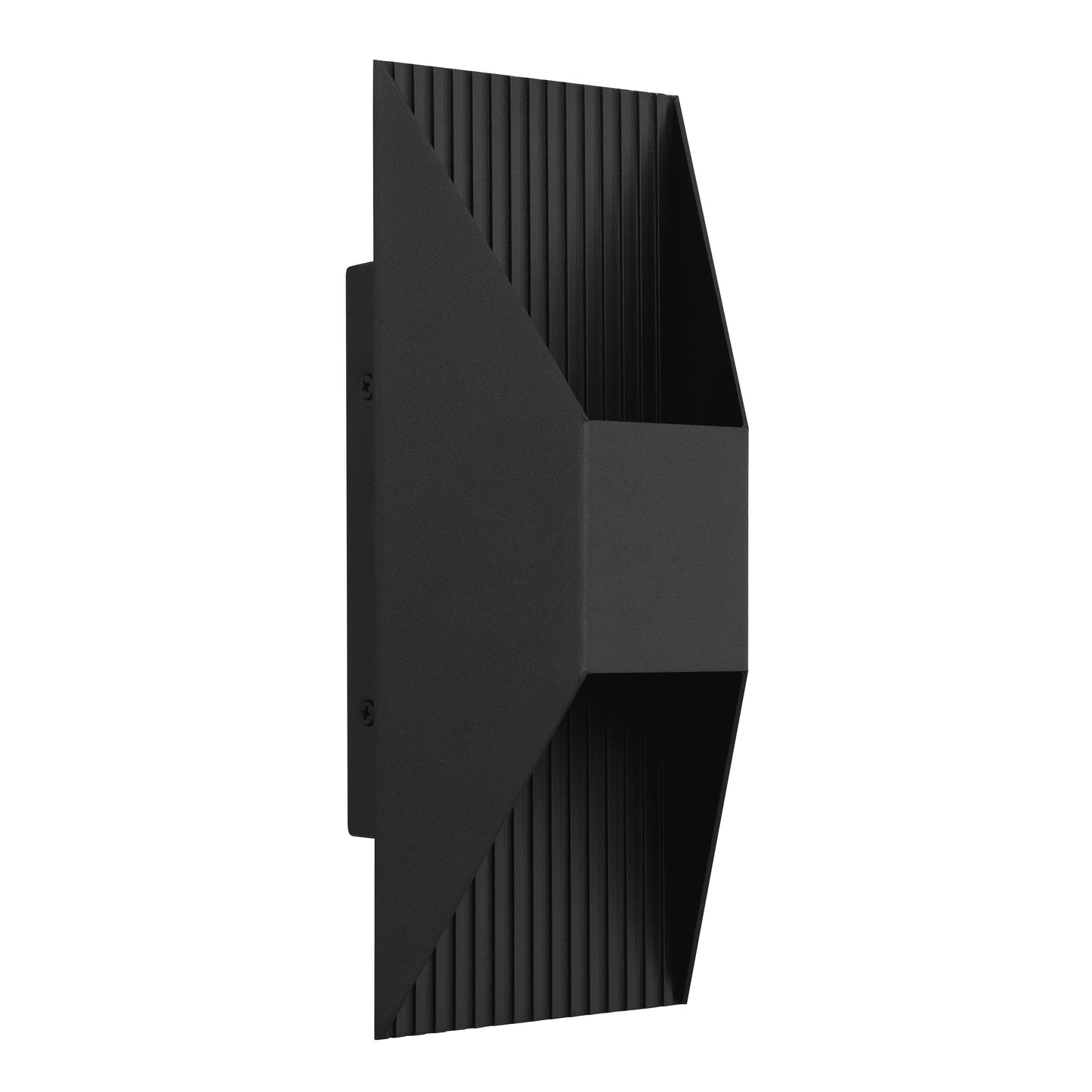 YANSUN 12in Black LED Wall Sconce 14W 595LM 3CCT Dimmable Modern Steel Wall Light Sand Blast Acrylic cETLus Certified